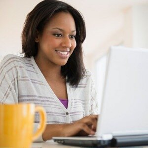 woman on laptop
